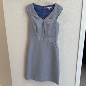 Banana Republic Blue Patterned Dress